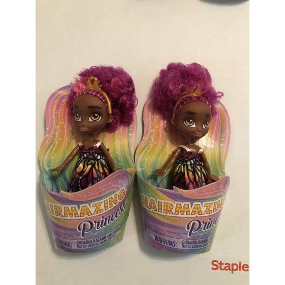 Lot Of 2 HAIRMAZING Mini Doll-Pink Hair 4” Dolls - Picture 4 of 4
